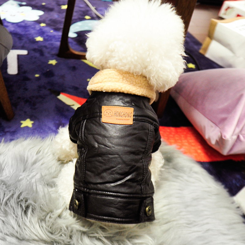 Leather Winter Pet Jacket Coat - Pet Supplies Plus review and price