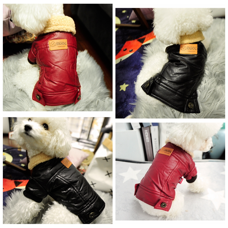 Leather Winter Pet Jacket Coat - Pet Supplies Plus review and price